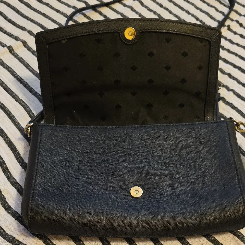 Kate Spade Black Crossbody Bag with Silver Hardware - Picture 4 of 8